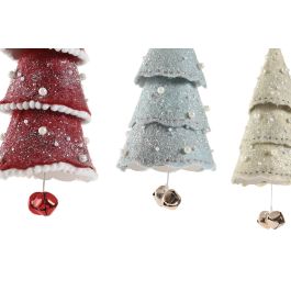 DKD Home Decor Decoración Colgante Navidad Tradicional para Árbol PVC Surtido Colores 11x38x11 cm (12 Unidades)