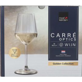 Inde Set 6 Copas Vino Blanco "Carre Optics" 38.5 Cl