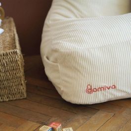 Domiva DOM3700948341094 Puf Honey Moon de Pana Suave y Esponjoso con Orejas de Gato