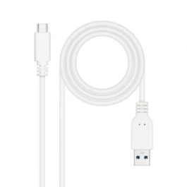 Nano Cable 10.01.4002-W Cable USB 3.1 Gen2 Tipo-C Macho a USB Macho 2 Metros Blanco 3A 10Gbps