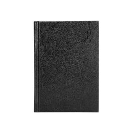 Agenda Encuadernada Liderpapel Corfu A6 2025 Dia Pagina Color Negro Papel 60 gr