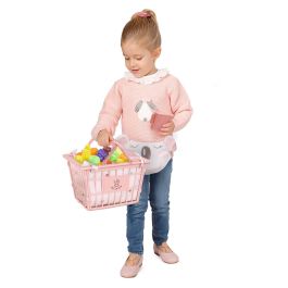 Carro compra koala portabebe con set 12 frutas para muñecas de hasta 50 cm 30x50x62 cm