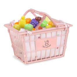 Carro compra koala portabebe con set 12 frutas para muñecas de hasta 50 cm 30x50x62 cm