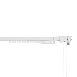 Riel para cortinas Stor Planet Cintacor Extensible Reforzado Blanco 120-210 cm