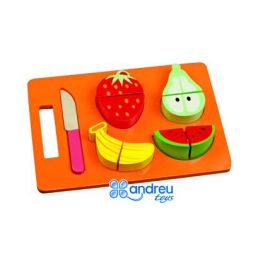 Juego Andreutoys Bandeja Frutas Para Cortar 21,4x15X3 cm