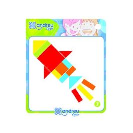 Juego Andreutoys Formas Geometricas Colores 42 Piezas + 24 Plantillas 28,6x28,6x3,8 cm Precio: 33.59000051. SKU: B1EEB6KME7