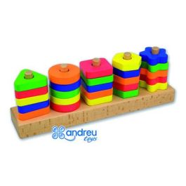 Juego Andreutoys Manipulacion 25 Piezas Geometricas + 12 Plantillas Doble Cara 32,8x19,2x7,1 cm Precio: 61.49999966. SKU: B1B43REK2E