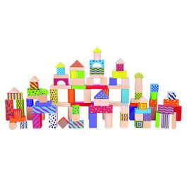 Juego Andreutoys Bloques Maderas 100 Piezas 22,5x22 cm