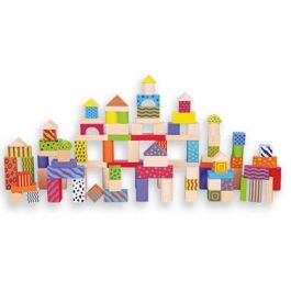 Juego Andreutoys Bloques Maderas 100 Piezas 22,5x22 cm