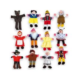 Juego Andreutoys Marioneta De Dedos Personajes Cuentos Infantiles Surtidos 30 cm Caja De 12 Unidades