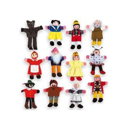 Juego Andreutoys Marioneta De Dedos Personajes Cuentos Infantiles Surtidos 30 cm Caja De 12 Unidades