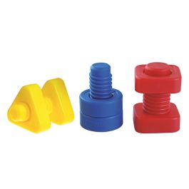 Juego Miniland Tornillos Y Tuercas Plastico 48 Unidades