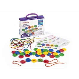 Juego Miniland Actividades Botones 40 Piezas + 5 Cordones