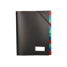 Carpeta Liderpapel Clasificadora Polipropileno Din A4 Negra -Portafirmas -12 Departamentos Precio: 5.59000035. SKU: B125SH9QKY