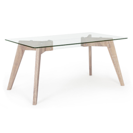 Mesa de Comedor DKD Home Decor Cristal Madera MDF 160 x 90 x 75 cm Precio: 282.94999975. SKU: B12L3CD2L4