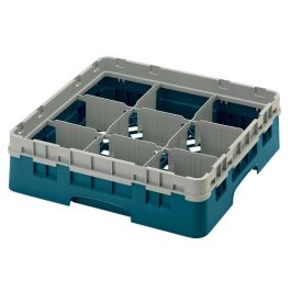 CAMBRO - 9S318-416 - Cesta de lavado 9 comp. 1 altura - 14,8 cm Ø máx. - alt. máx. 9,4 cm - 50 x 50 x 14,3 cm - Arándano Precio: 46.58999972. SKU: B17JXBV6TJ