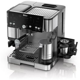 Ninja ES501EU Cafetera Espresso Automática con Molinillo Integrado, Depósito 2L, 1650W, Negro/Acero Inoxidable