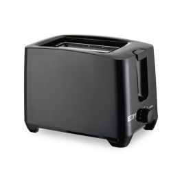 Edm Tostadora doble ranura black design 750W, función descongelar, 7 posiciones de tostado, superficie fría