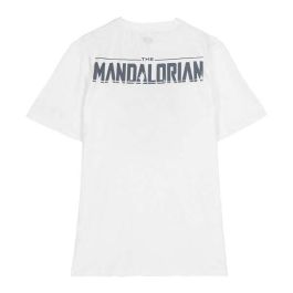Camiseta de Manga Corta Infantil The Mandalorian Blanco S