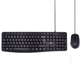 Ewent EW3007 Combo Teclado Completo QWERTY Portugués USB Alámbrico de Membrana con Ratón Óptico 1000 DPI Negro para Oficina Precio: 14.7899994. SKU: B1963B4BTL