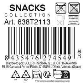 Bolsa Snacks Transparente La Mediterranea 12,5 x 5 cm (48 Unidades) Bolsa Snacks Transparente La Mediterranea 12,5 x 5 cm (48 Unidades)
