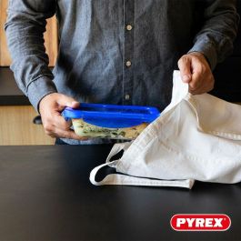 Pyrex PYR3426470278027 - Juego de 7 Recipientes para Guardar Alimentos Cook & Go de Vidrio con Tapa Hermética
