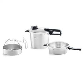 Vitavit® Premium Set Ollas A Presión 22Cm – 6,5L + 2,5L Cestillo + Trípode FISSLER 622-412-12-070/0