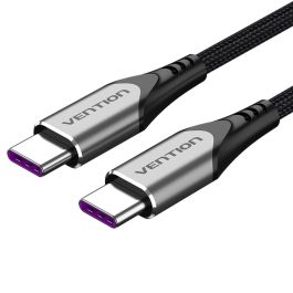 Cable USB 2.0 Tipo-C 5A 100W Vention TAEHF/ USB Tipo-C Macho - USB Tipo-C Macho/ Hasta 100W/ 480Mbps/ 1m/ Gris Precio: 8.49999953. SKU: B1BQGLXCZQ