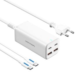 Cargador de Pared Vention FBSWG-EU/ 2xUSB Tipo-C + Cable USB Tipo-C/ 2xUSB/ 100W Precio: 56.6900004. SKU: B13PTRPGRP