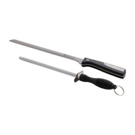 Set cuchillo jamonero 25cm + chaira 20cm acero inoxidable resa bergner Set cuchillo jamonero 25cm + chaira 20cm acero inoxidable resa bergner
