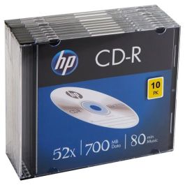 HP Cd-r , 700mb, 52x, pack 10 unidades slim case Precio: 5.94999955. SKU: B15QY6M546