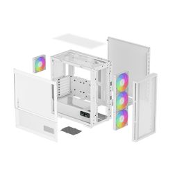 Caja de PC sin fuente de alimentación - DEEPCOOL CH560 DIGITAL (Blanco) - Torre mediana - Formato E-ATX