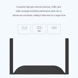 Amplificador Wifi Xiaomi DVB4235GL Negro 300 Mbps