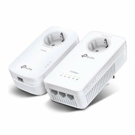 TP-LINK Kit Extensor Wifi Ac Powerline Av1300 con Toma de Corriente Adicional.