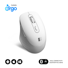 SUBBLIM CURVE ERGO DUAL MOUSE BATTERY WHITE Precio: 8.79000023. SKU: B17SPDC6AA