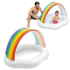 Piscina para bebes modelo arco iris 142x84x119cm