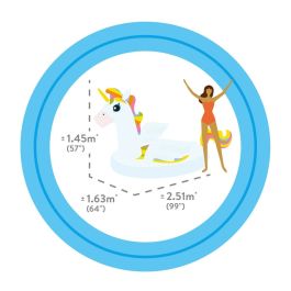 Colchoneta Hinchable Unicornio Intex 57291EU 163 x 251 x 145 cm