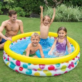 Piscina hinchable 3 aros multicolor (capacidad 330 litros) (+ 2 años) 147x33 cm