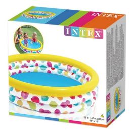 Piscina hinchable 3 aros multicolor (capacidad 330 litros) (+ 2 años) 147x33 cm