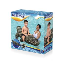 Bestway Figura Hinchable Cocodrilo con Asas 193x94 cm +3 Años Playa y Piscina 41478