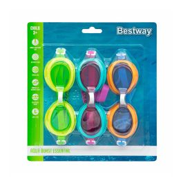 Bestway Gafa Natacion Silicona Junior Antivaho Color Surtido +7 Años Playa y Piscina 21065