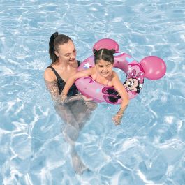 Bestway Flotador Disney Minnie Mouse Con Orejas 74x76 cm +3 a 6 Años Piscina y Playa 09111