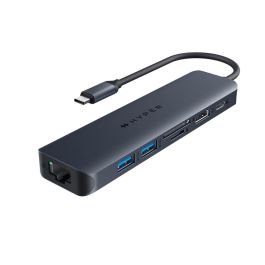 Hub USB-C 7 Puertos Hyper HD4003G Azul