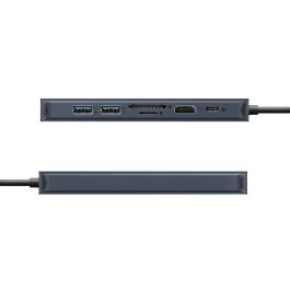 Hub USB-C 7 Puertos Hyper HD4003G Azul