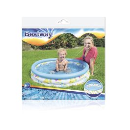 Bestway Piscina Hinchable Infantil 3 Aros Coral 102x25 cm +2 Años Jardin 51008