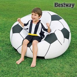 Puff Hinchable Bestway Balón de Fútbol 114 x 112 x 71 cm