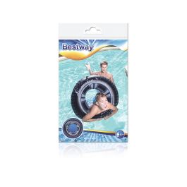 Bestway Flotador Hinchable Liso Neon Color Surtido D91 cm +10 Años Playa y Piscina 36025