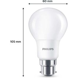 Bombilla LED - PHILIPS - 60 W - B22 - Blanco cálido - Mate - No regulable - 3 piezas Bombilla LED - PHILIPS - 60 W - B22 - Blanco cálido - Mate - No regulable - 3 piezas