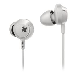 Auriculares Intrauditivos Philips SHE4305WT/ con Micrófono/ Jack 3.5/ Blancos