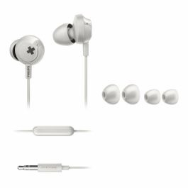 Auriculares Intrauditivos Philips SHE4305WT/ con Micrófono/ Jack 3.5/ Blancos